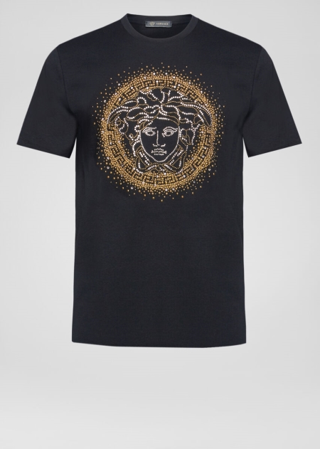 Versace Embellished Medusa Logo T-shirt Herr - 197420SLX